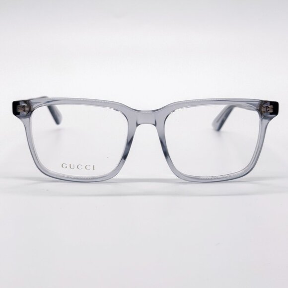 NEW GUCCI GG1120O 005 MEN TRANSPARENT LIGHT BLUE EYEGLASSES GUCCI - Picture 1 of 11